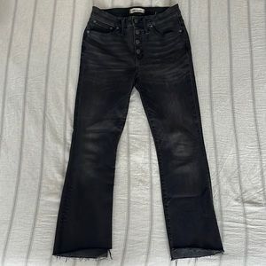 Madewell Dark Wash Cali Boot Jeans